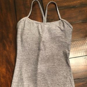 Lululemon Power Y size 4 grey tank top